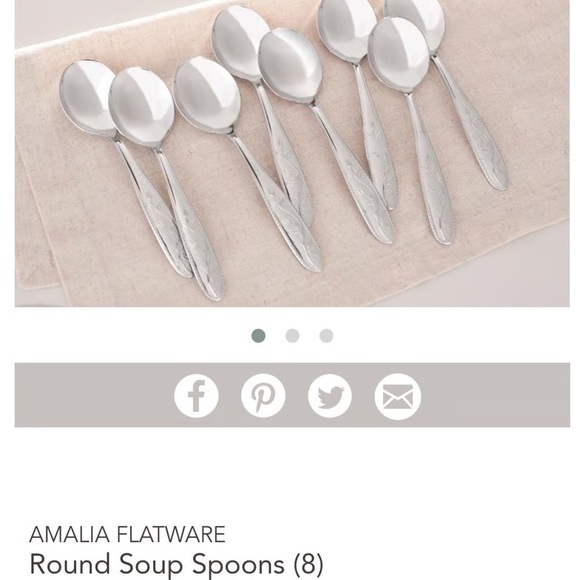PRINCESS HOUSE AMALIA FLATWARE ROUND Soup Spoons (8) - Picture 3 of 4